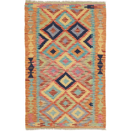 Tappeto Kilim Afghanistan marrone 78x121
