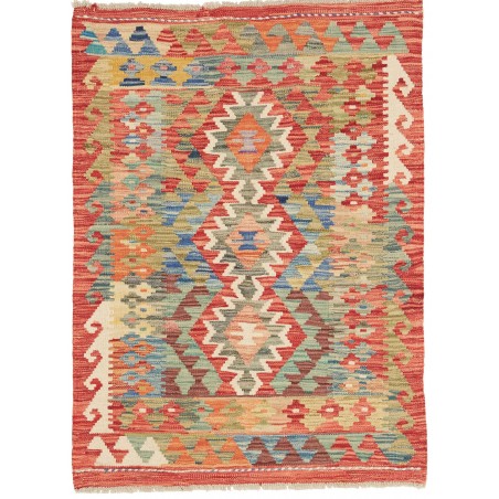 Tappeto Kilim Afghanistan marrone grigio 81x110