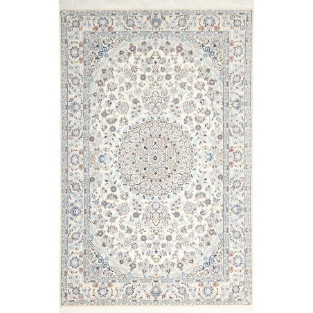 Tappeto Nain 9La Persia bianco grigio 130x206