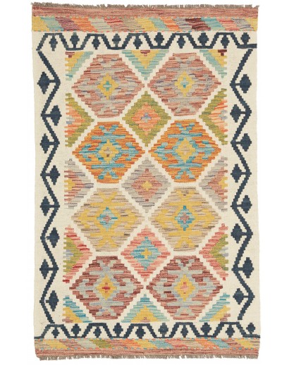 Tappeto Kilim Afghanistan marrone grigio 80x124