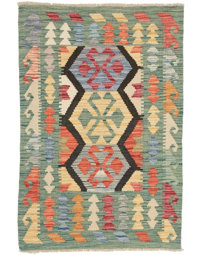 Tappeto Kilim Afghanistan marrone grigio 79x120