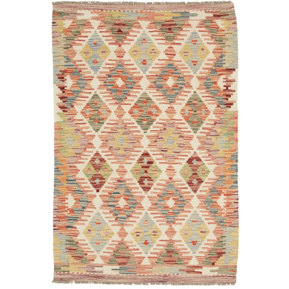 Tappeto Kilim Afghanistan marrone 81x122 Tappeto Kilim Afghanistan marrone 81x122