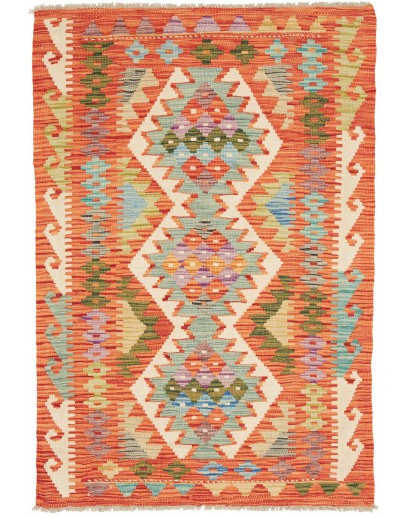 Tappeto Kilim Afghanistan arancione 82x120