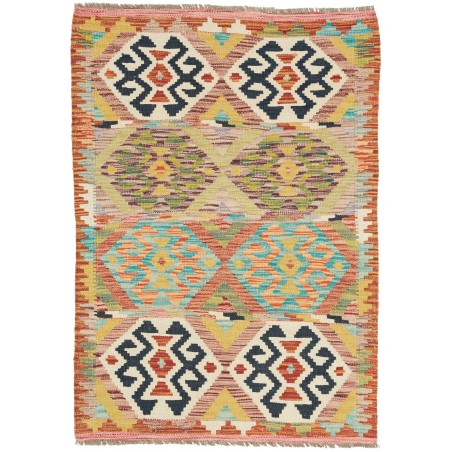 Tappeto Kilim Afghanistan marrone grigio 82x119