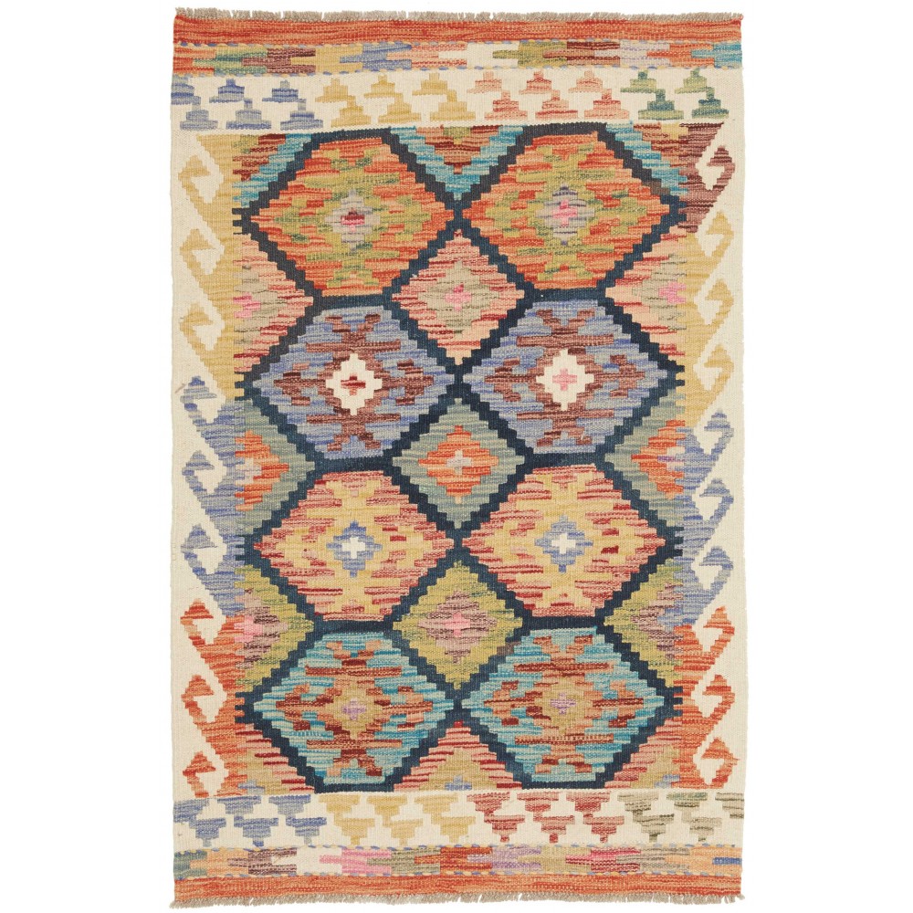 Tappeto Kilim Afghanistan marrone 80x120 Tappeto Kilim Afghanistan marrone 80x120