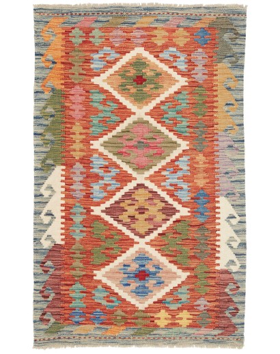 Tappeto Kilim Afghanistan marrone grigio 82x131