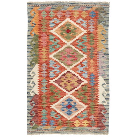 Tappeto Kilim Afghanistan marrone grigio 82x131