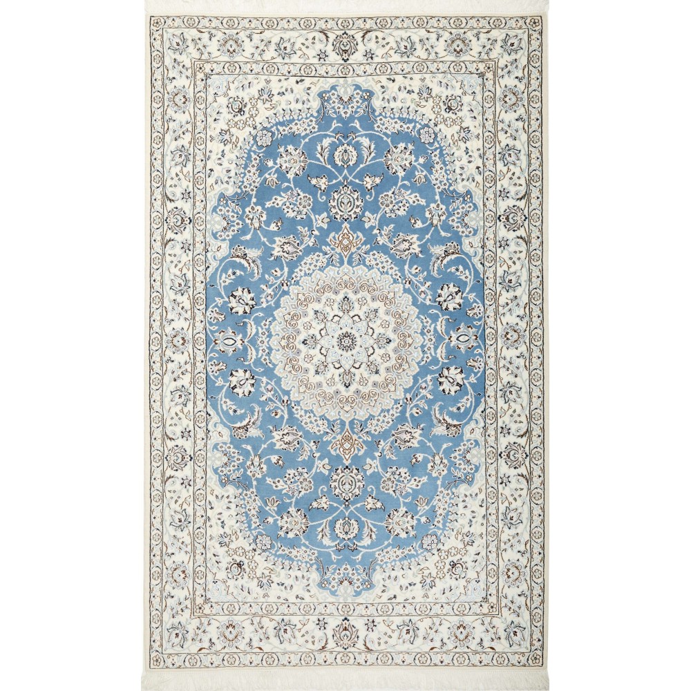 Tappeto Nain 9La Persia bianco grigio 135x220 Tappeto Nain 9La Persia bianco grigio 135x220