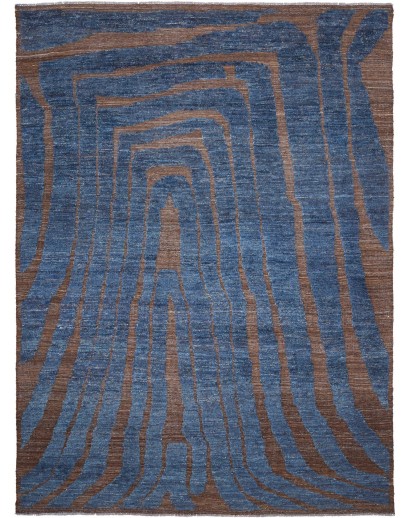 Tappeto Gabbeh Marrakech Pakistan azzurro beige 272x378