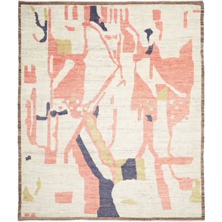 Tappeto Gabbeh Marrakech Pakistan beige azzurro 261x309