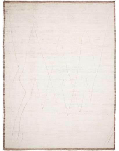 Tappeto Gabbeh Marrakech Pakistan bianco beige 282x368