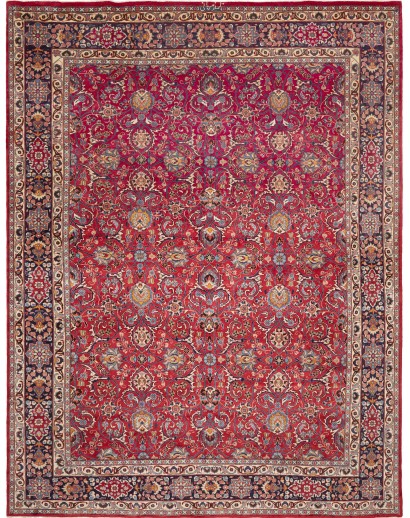 Tappeto Mashad Persia marrone giallo 295x388