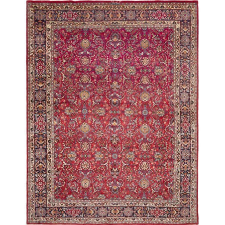 Tappeto Mashad Persia marrone giallo 295x388