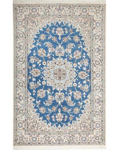 Tappeto Nain 9La Persia bianco blu 137x214