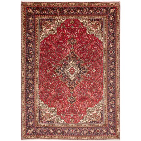 Tappeto Tabriz Persia marrone blu 245x344