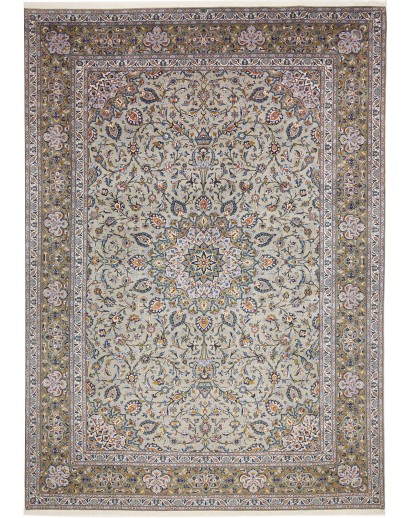 Tappeto Kashan Persia azzurro 305x425