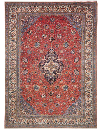 Tappeto Sarough Persia rosso grigio 303x415