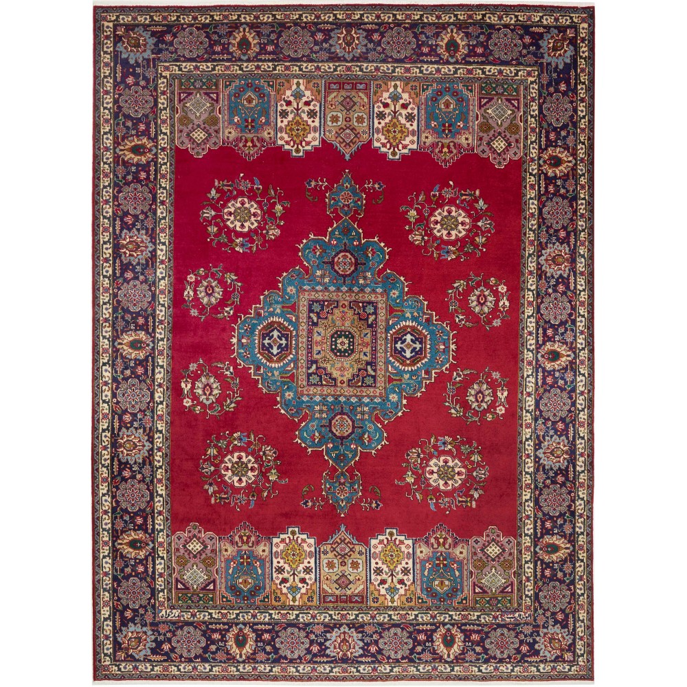 Tappeto Tabriz Persia marrone beige 243x330 Tappeto Tabriz Persia marrone beige 243x330