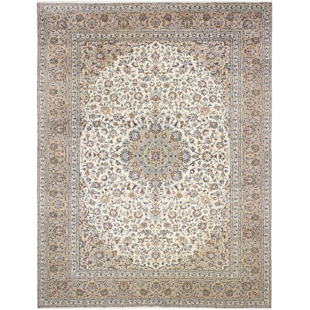 Tappeto Kashan Persia bianco verde 290x385