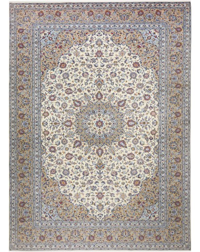 Tappeto Kashan Persia beige verde 290x400