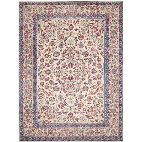 Tappeto Kashan Persia bianco marrone 297x404