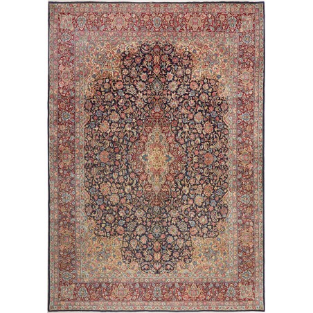 Tappeto Kerman Persia marrone giallo 272x387