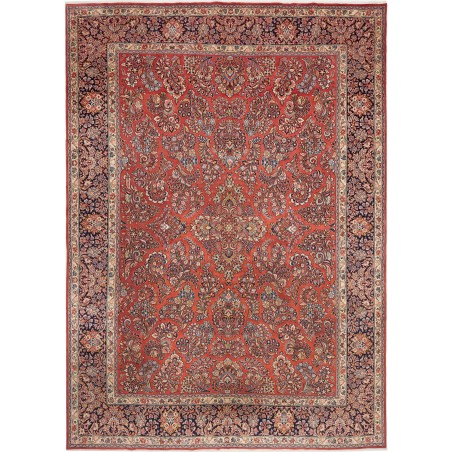 Tappeto Sarough Persia rosso grigio 283x398