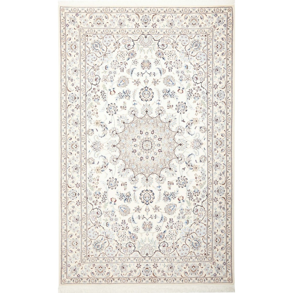Tappeto Nain 9La Persia beige azzurro 170x272 Tappeto Nain 9La Persia beige azzurro 170x272