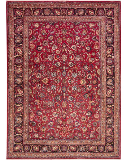 Tappeto Mashad Persia marrone giallo 295x408