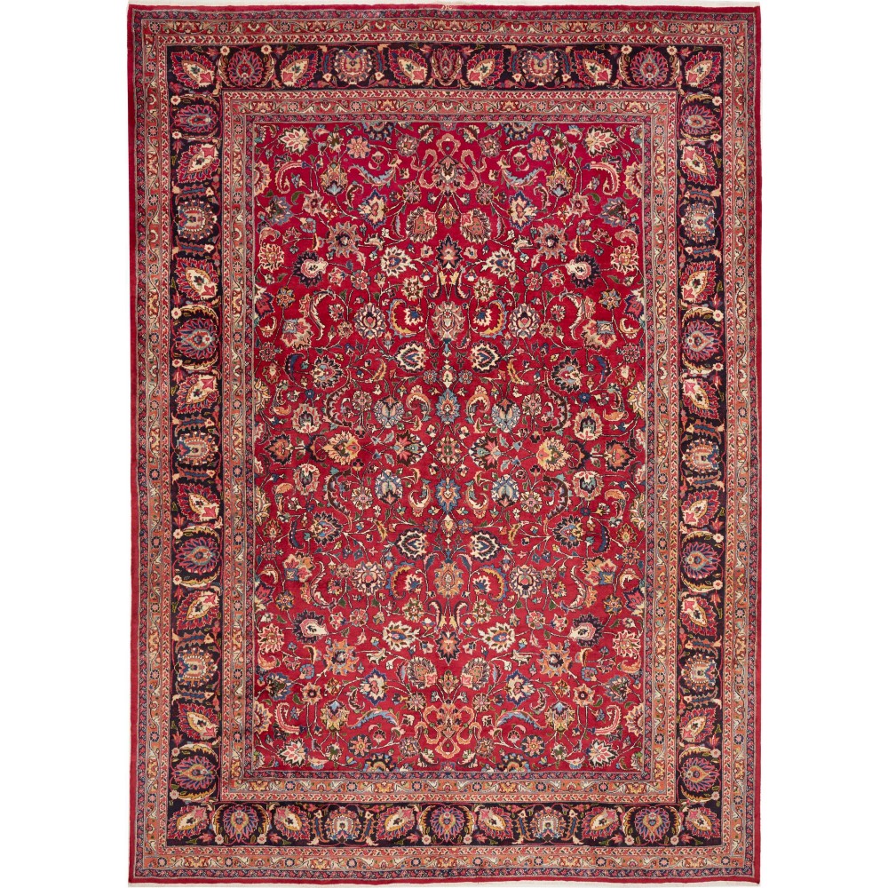 Tappeto Mashad Persia marrone giallo 295x408 Tappeto Mashad Persia marrone giallo 295x408
