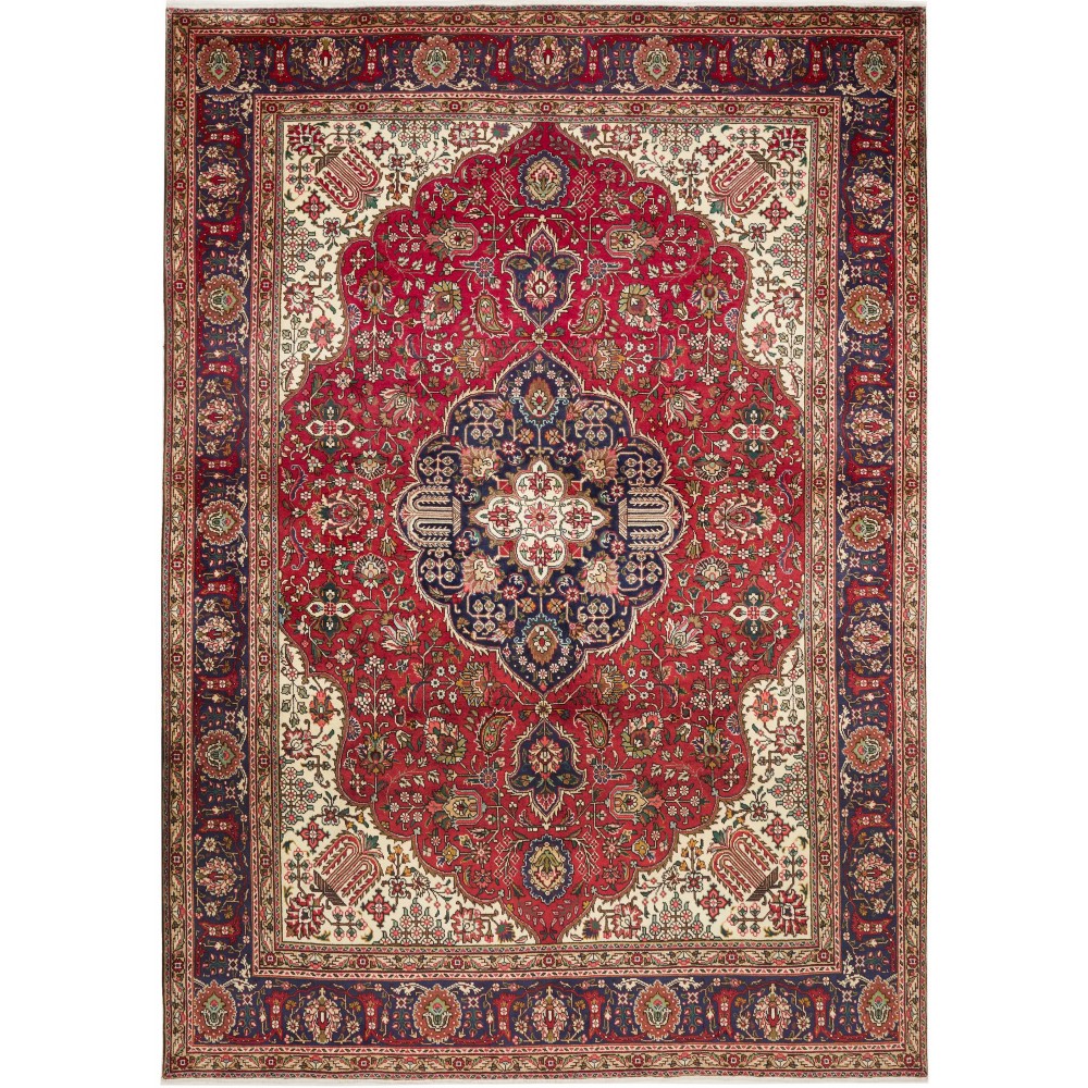 Tappeto Tabriz Persia marrone giallo 250x350 Tappeto Tabriz Persia marrone giallo 250x350