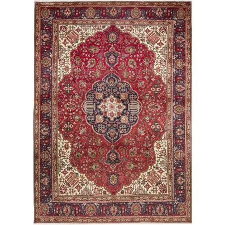 Tappeto Tabriz Persia marrone giallo 250x350