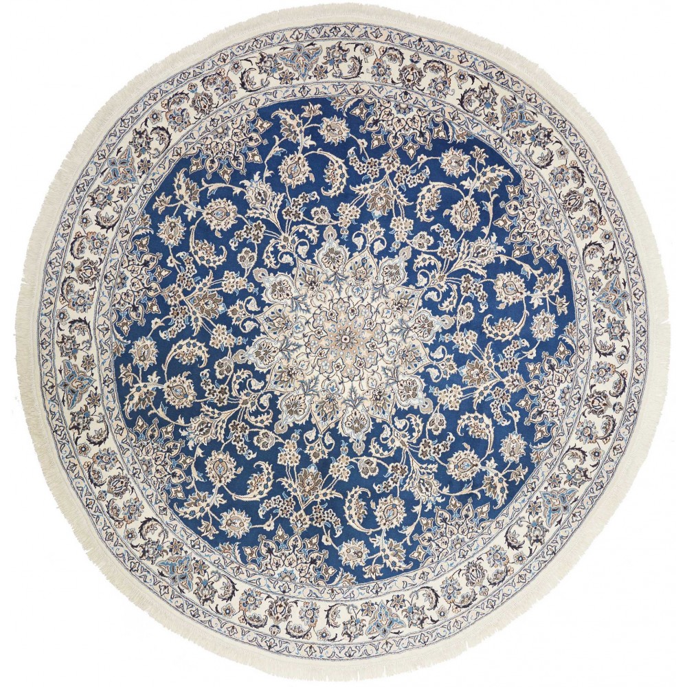 Tappeto Nain Kashmar Persia bianco grigio 283x293 Tappeto Nain Kashmar Persia bianco grigio 283x293