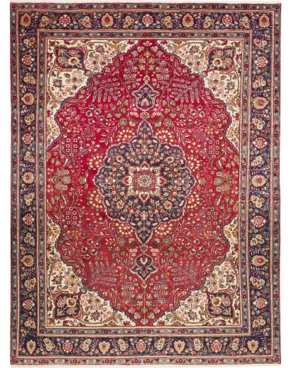 Tappeto Tabriz Persia marrone giallo 245x330