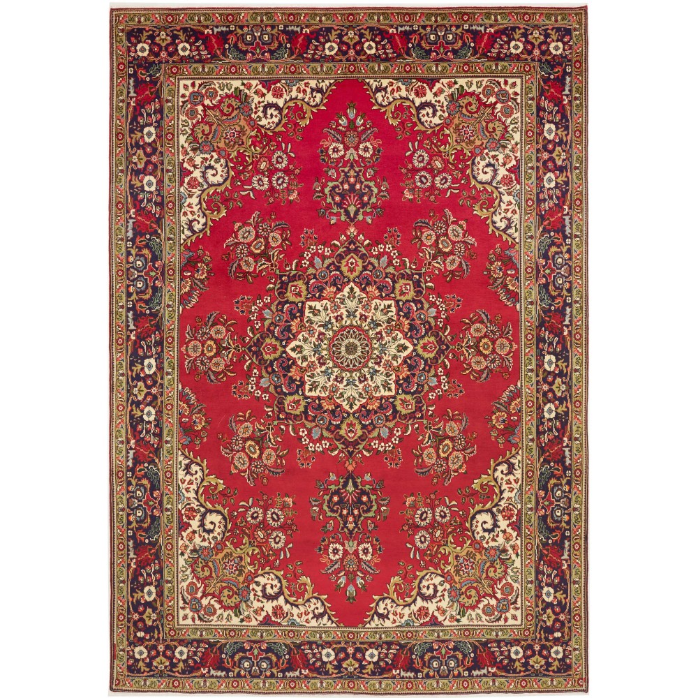 Tappeto Tabriz Persia marrone giallo 240x348 Tappeto Tabriz Persia marrone giallo 240x348