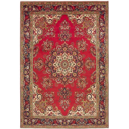 Tappeto Tabriz Persia marrone giallo 240x348