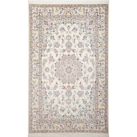 Tappeto Nain 9La Persia bianco verde 157x254