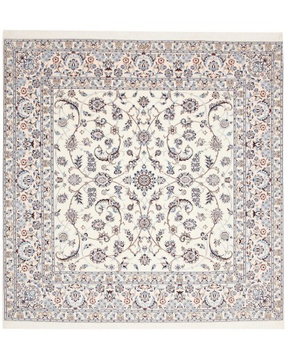 Tappeto Nain 6La Persia bianco grigio 207x210
