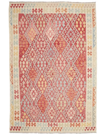 Tappeto Kilim Afghanistan marrone rosso 205x299