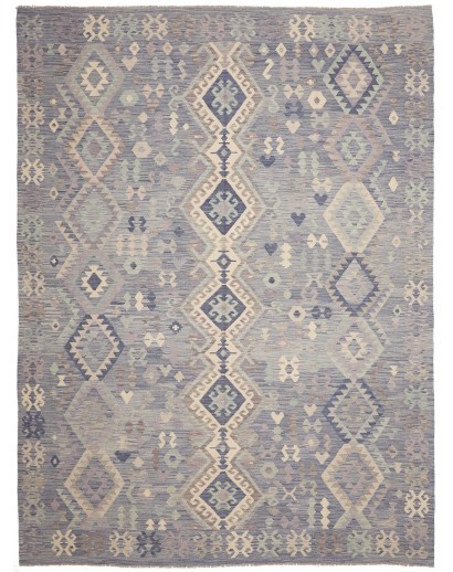 Tappeto Kilim Afghanistan azzurro 245x337