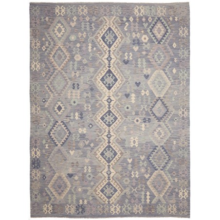 Tappeto Kilim Afghanistan azzurro 245x337