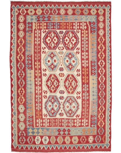Tappeto Kilim Afghanistan marrone 203x306