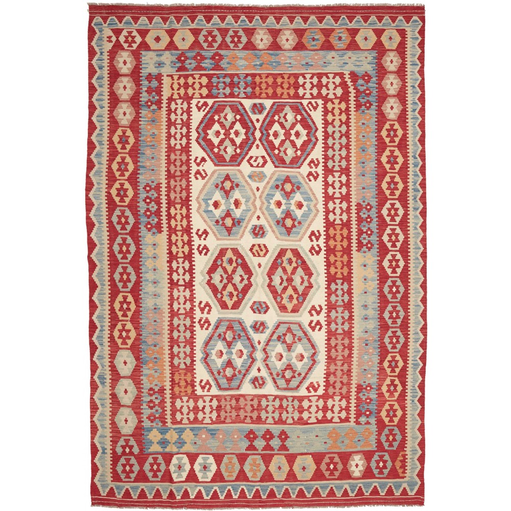 Tappeto Kilim Afghanistan marrone 203x306