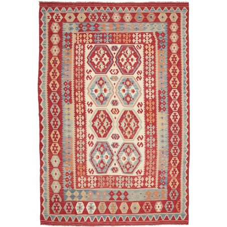 Tappeto Kilim Afghanistan marrone 203x306