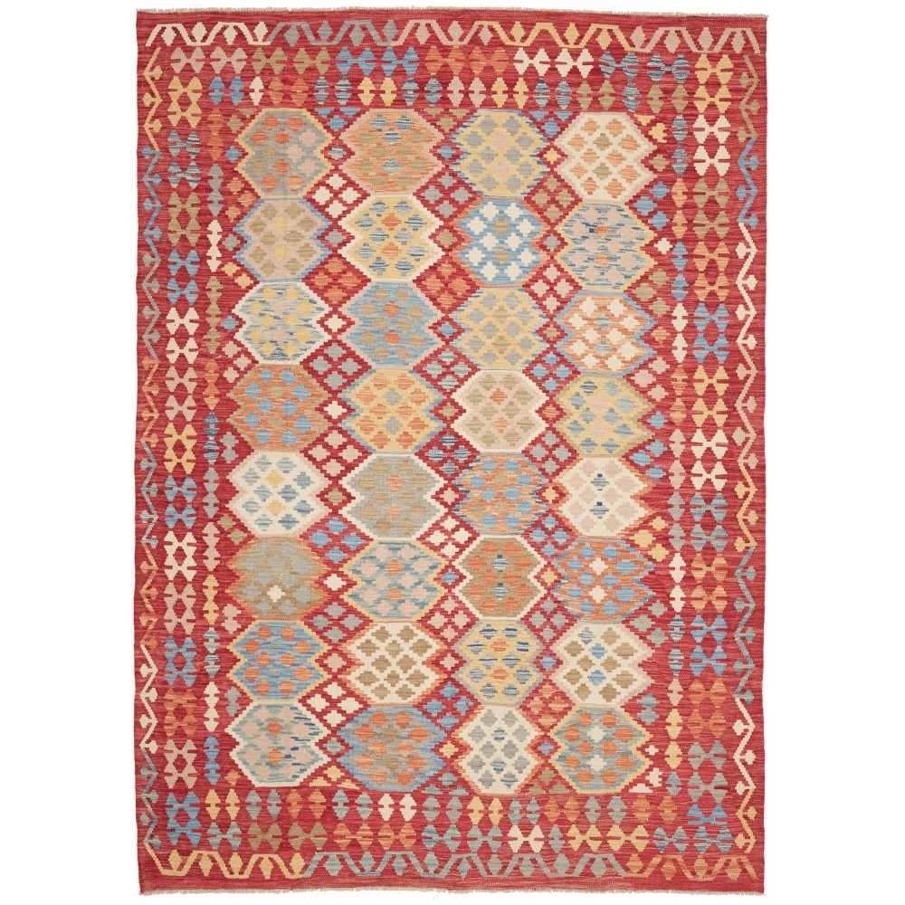 Tappeto Kilim Afghanistan marrone 206x295