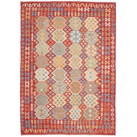 Tappeto Kilim Afghanistan marrone 206x295