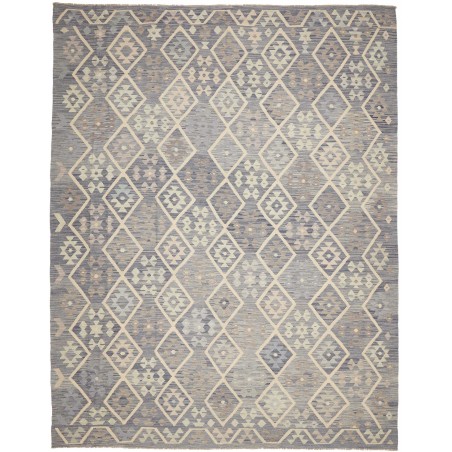 Tappeto Kilim Afghanistan azzurro bianco 258x339