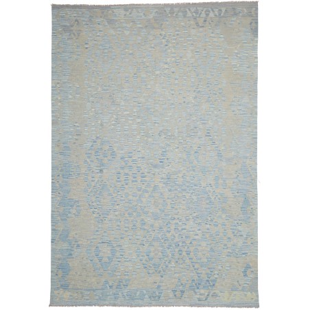 Tappeto Kilim Afghanistan azzurro beige 205x303