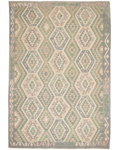 Tappeto Kilim Afghanistan marrone giallo 209x299