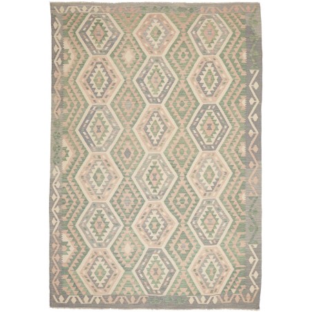 Tappeto Kilim Afghanistan marrone giallo 209x299